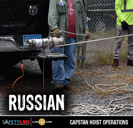 Capstan Hoist Operations - Russian