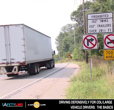 Driving Defensively for CDL/Large Vehicle Drivers: The Basics