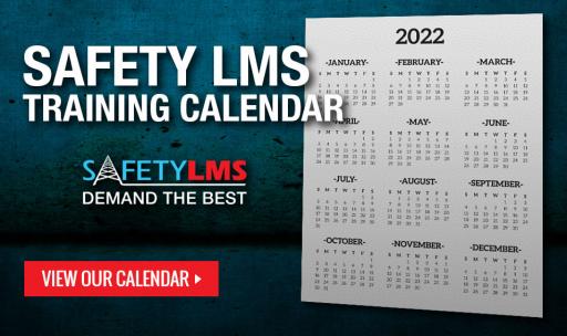 Safety LMS In Person Training Calendar